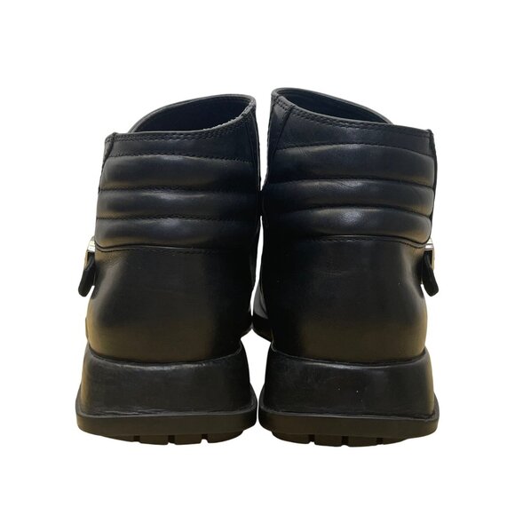 Air Jordan Men’s Black Leather Mid-Top Strapped Two3 Da’Catti Biker Boots Sz 12 - Picture 5 of 14